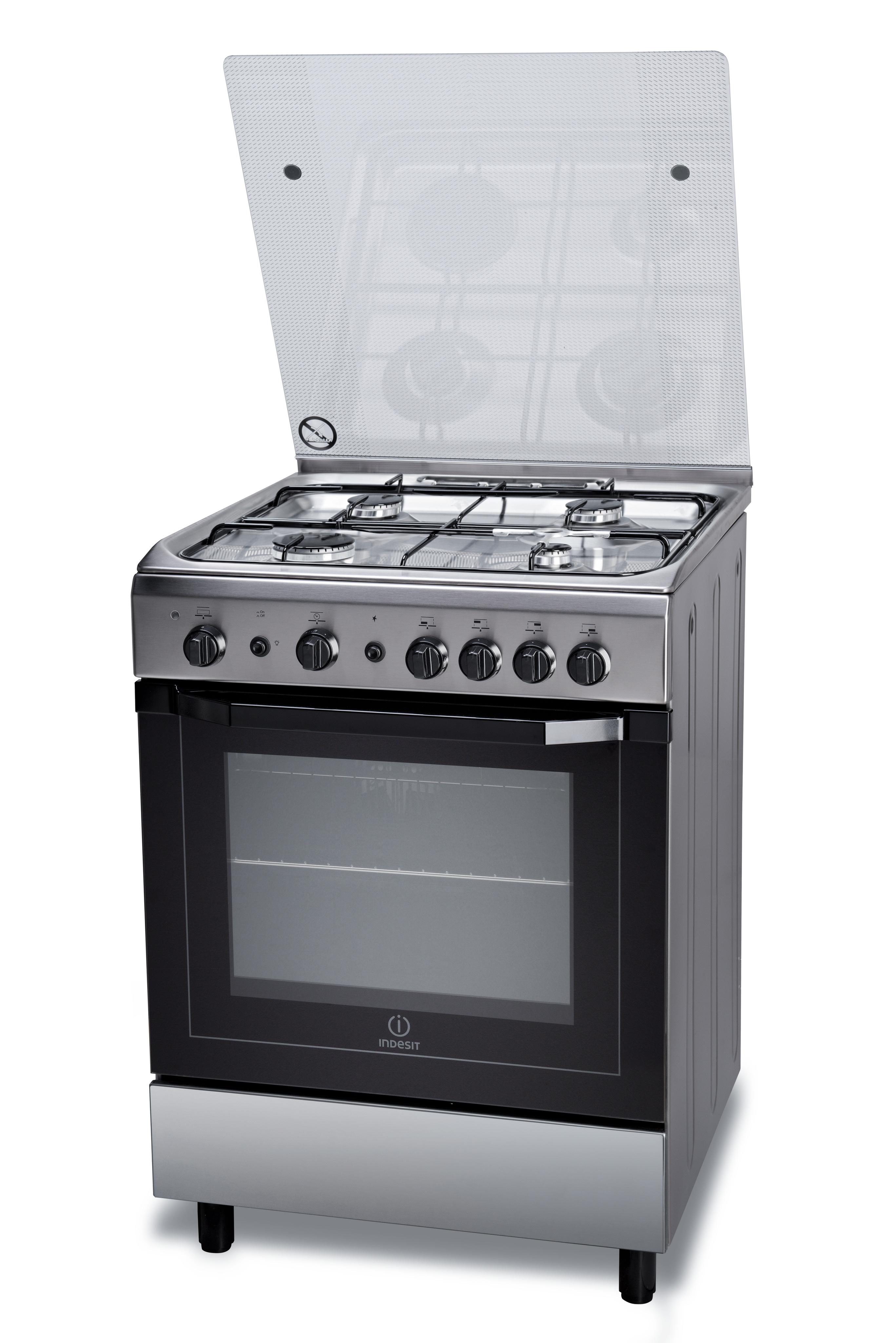 Indesit Cocina I6GG1F(X)/P Inox Perspective