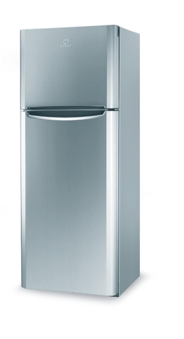 Indesit Combinación de frigorífico / congelador Libre instalación TIAA 10 V SI.1 Plata 2 doors Perspective