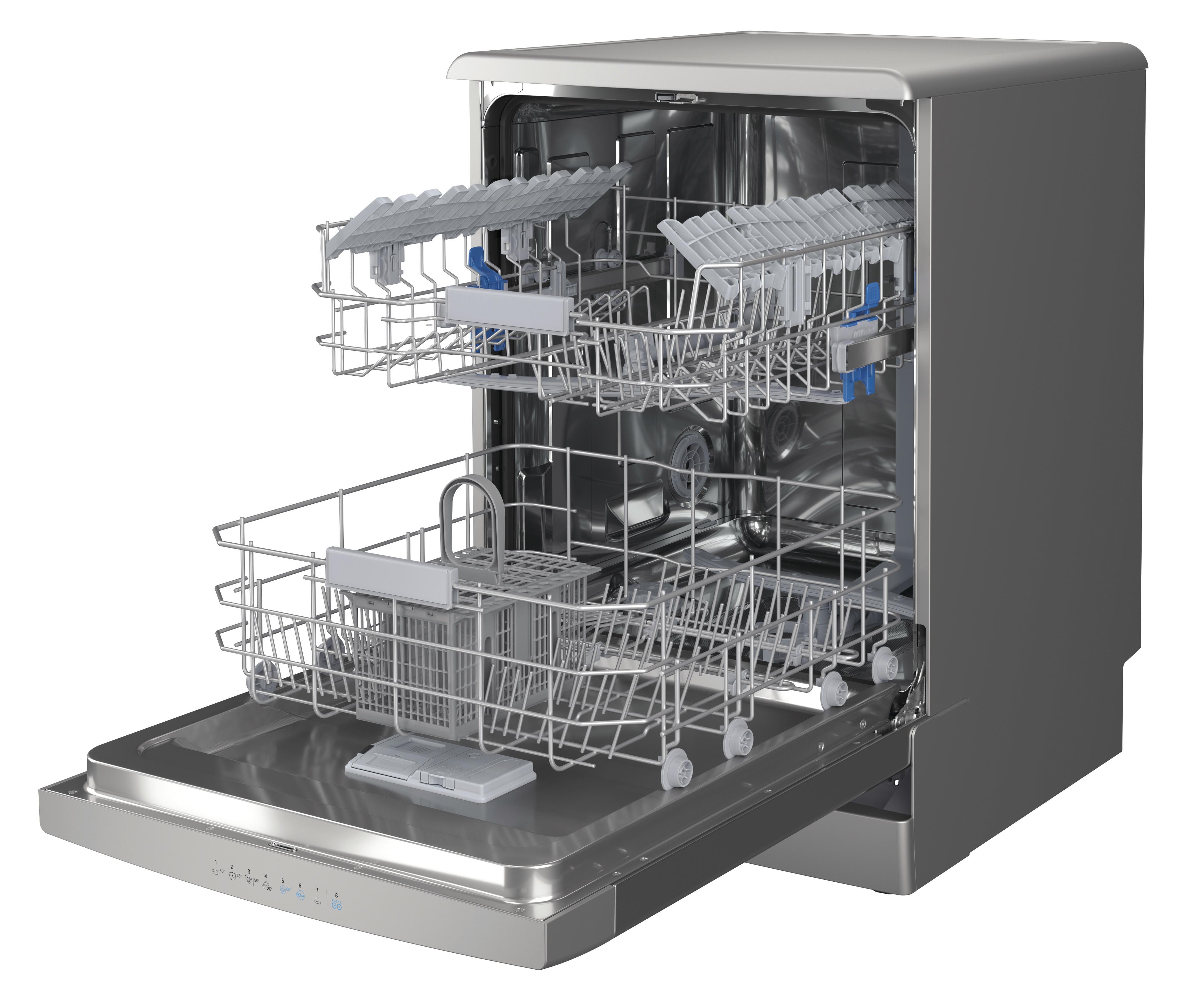 Indesit Lavavajillas Libre instalación I3F D641A X Libre instalación C Perspective open