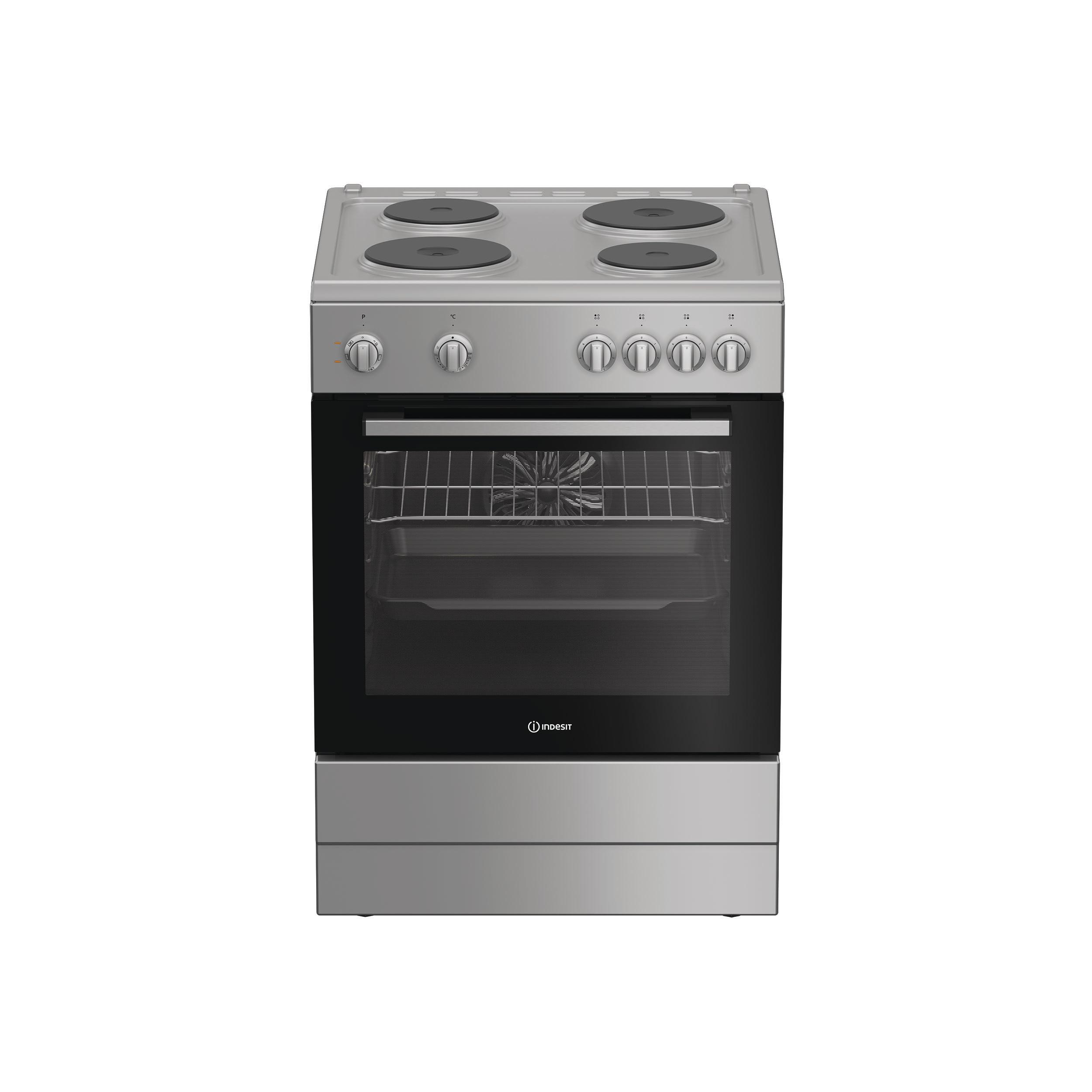 Indesit Готварска печка I6E5KMS Сребрист Electrical Frontal