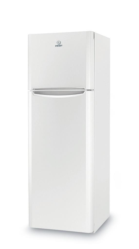 Indesit Комбиниран хладилник с камера Свободностоящи TIAA 12 V 1 Бял 2 врати Perspective