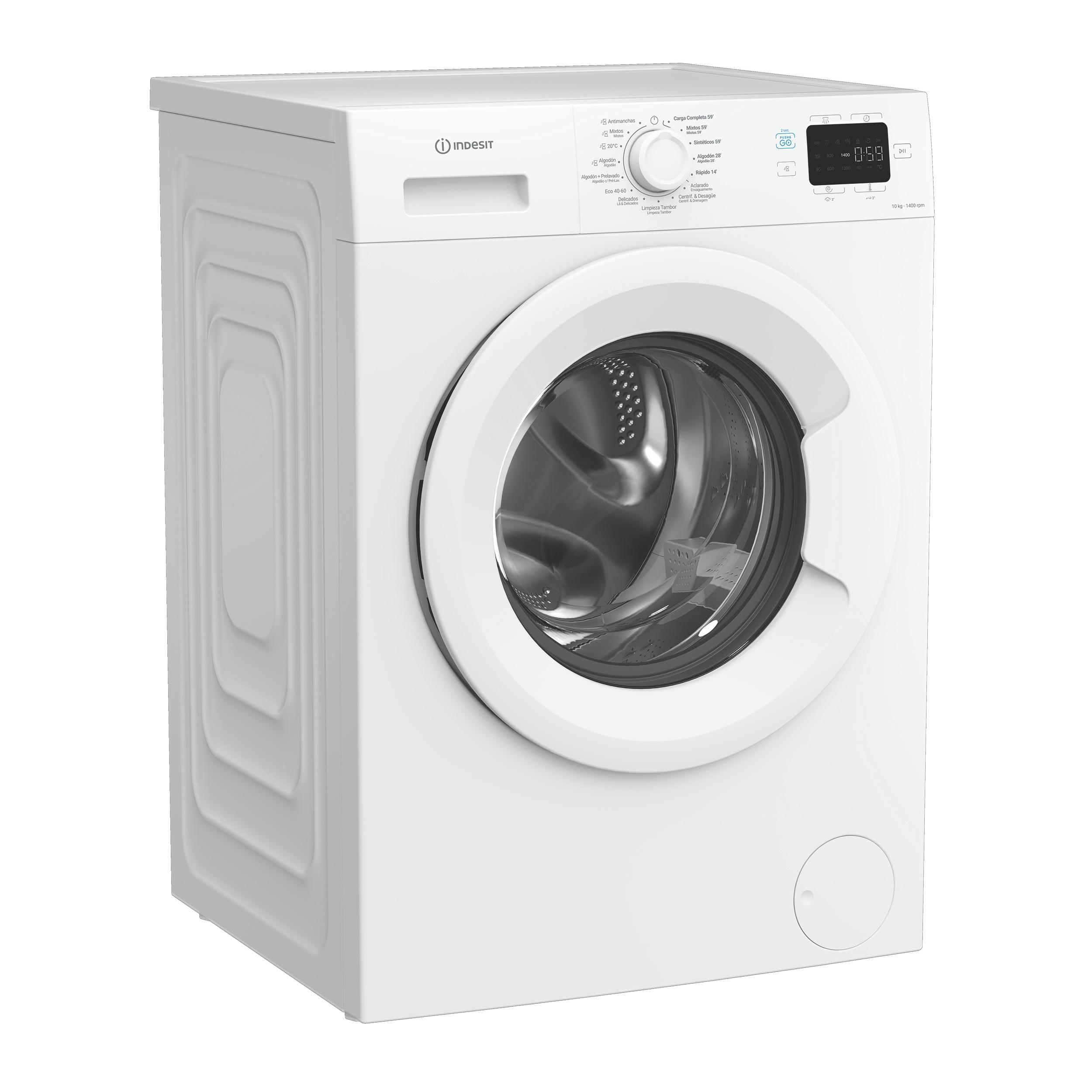Indesit Máquina de lavar roupa Livre Instalação IP 1064 PUSH&GO SPT Branco Carga Frontal A Perspective