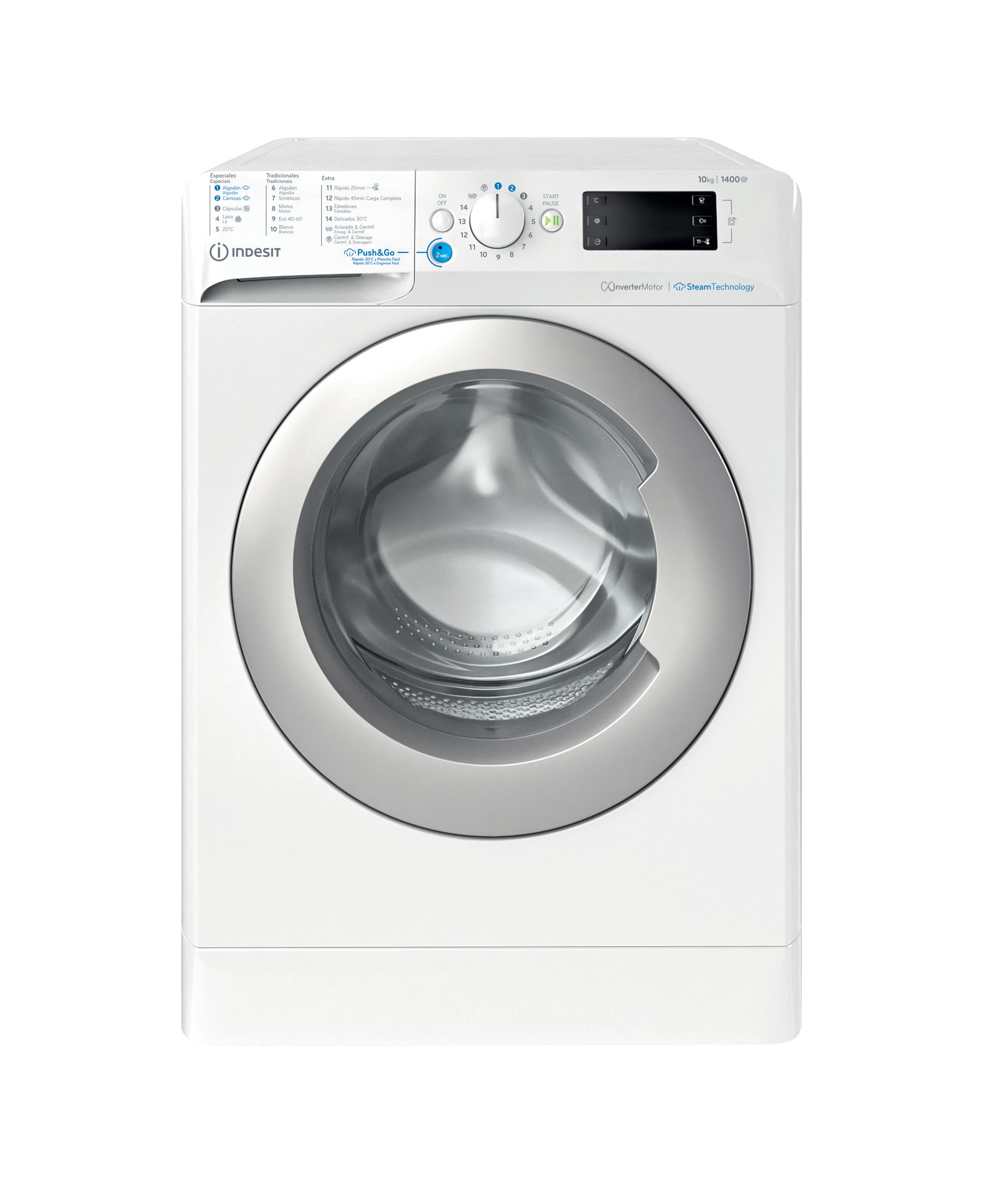 Indesit Máquina de lavar roupa Livre Instalação BWE 101496X WSV SPT Branco Carga Frontal A Frontal