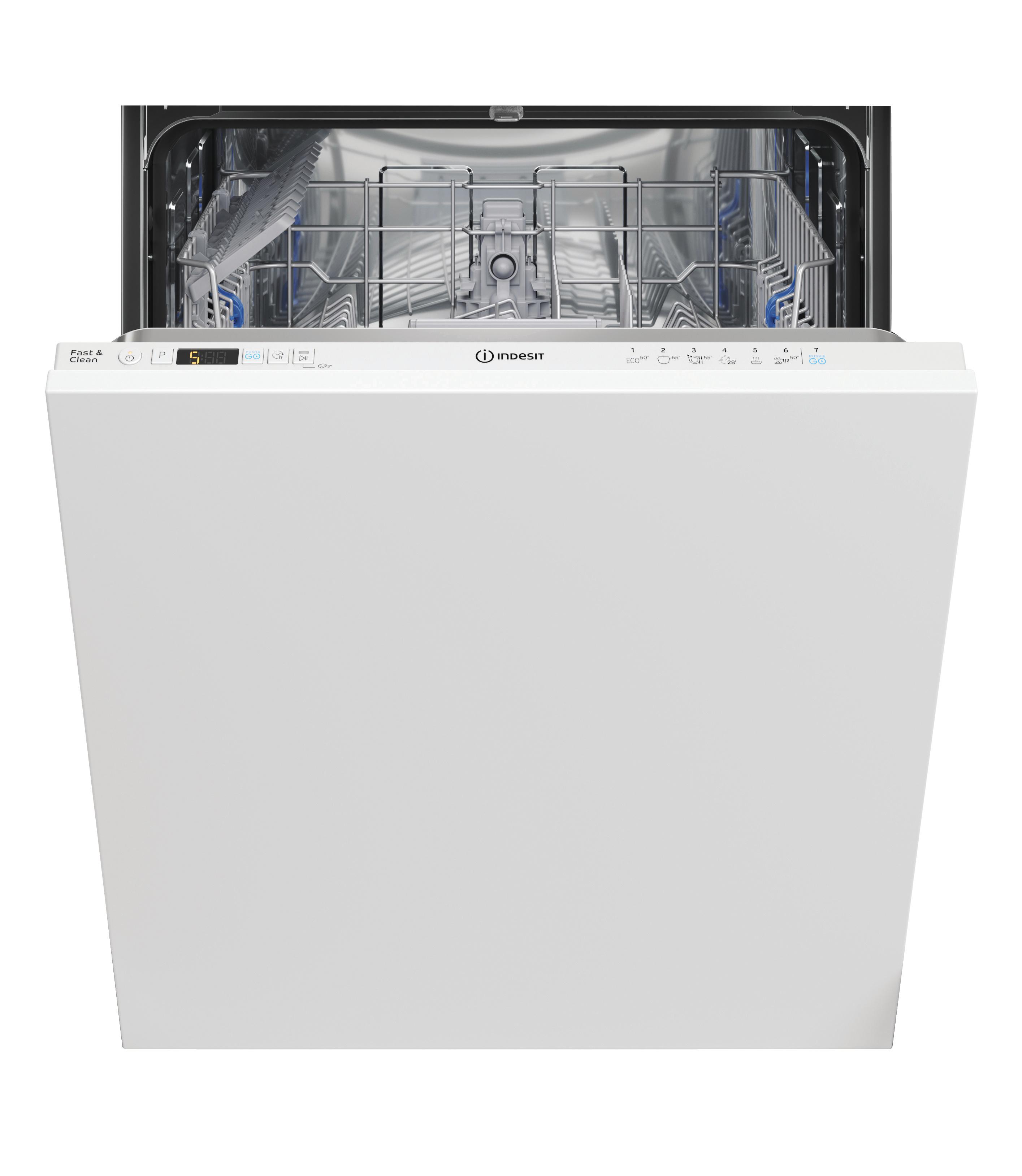 Indesit Съдомиялна машина Вграден IN2IFD14CN6 Изцяло вграден D Frontal