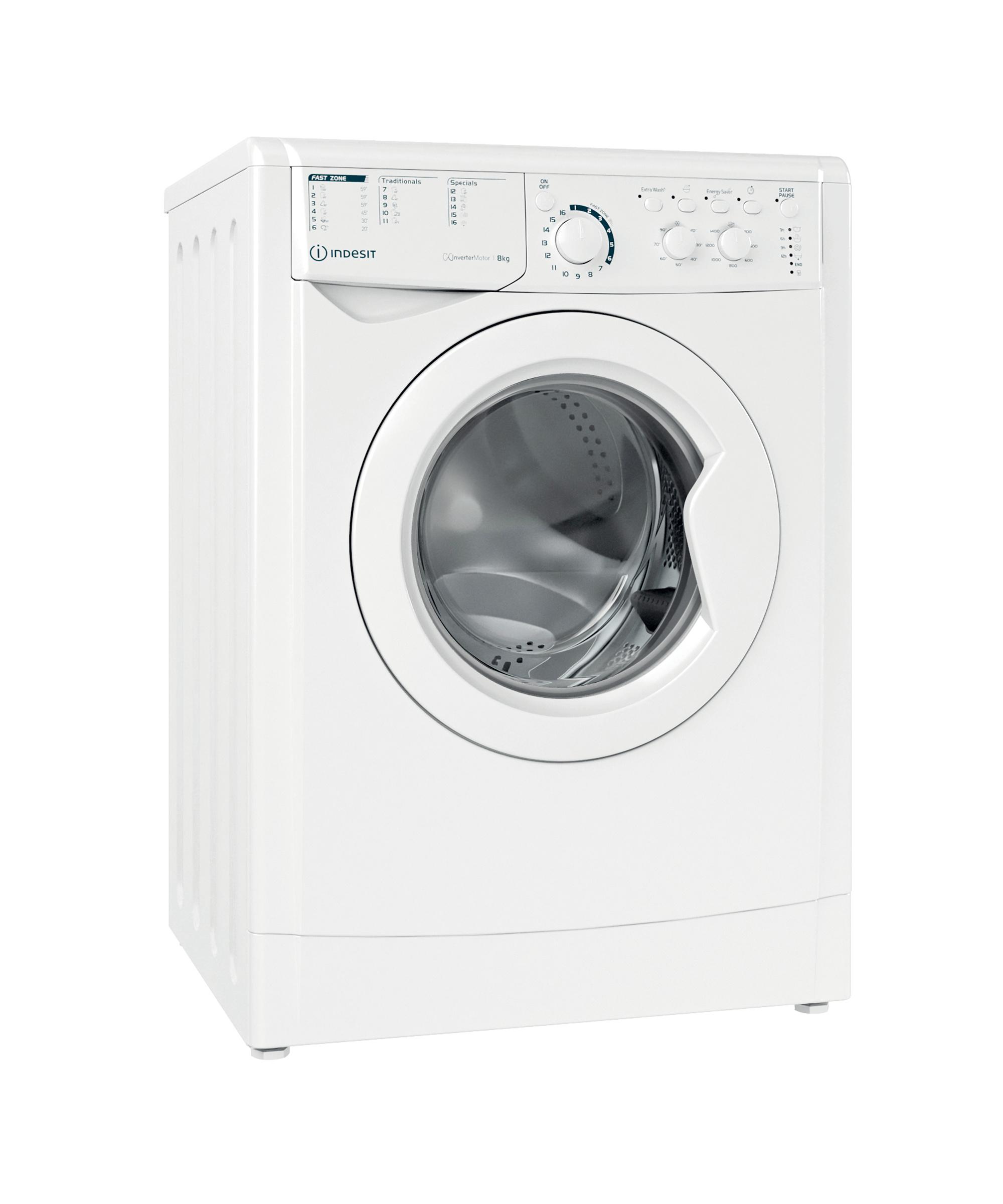 Indesit Lavadora Libre instalación EWC 81483 W EU N Blanco Cargador frontal D Perspective
