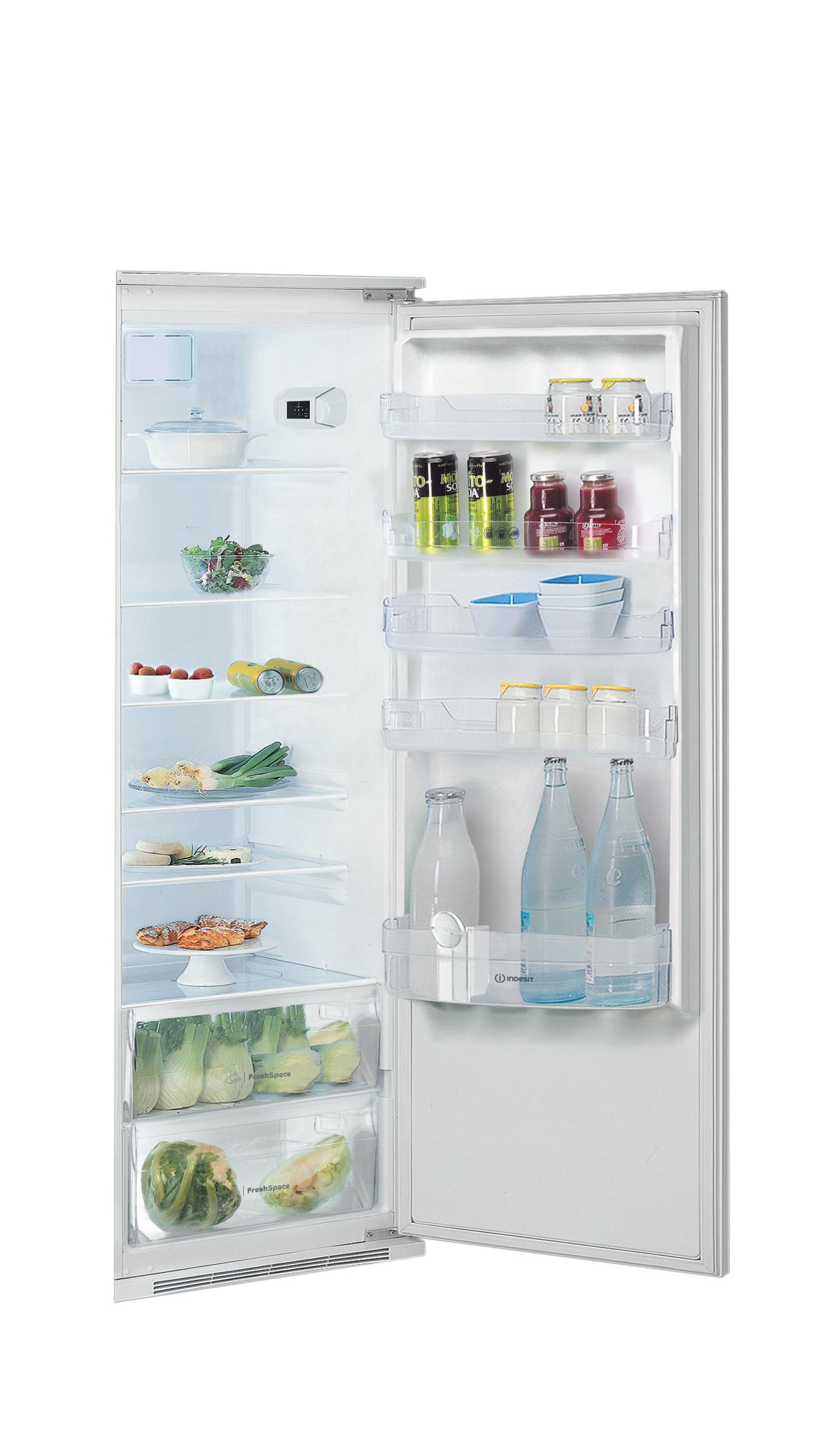 Indesit Koelkast Ingebouwd INS 18012 Wit Perspective open