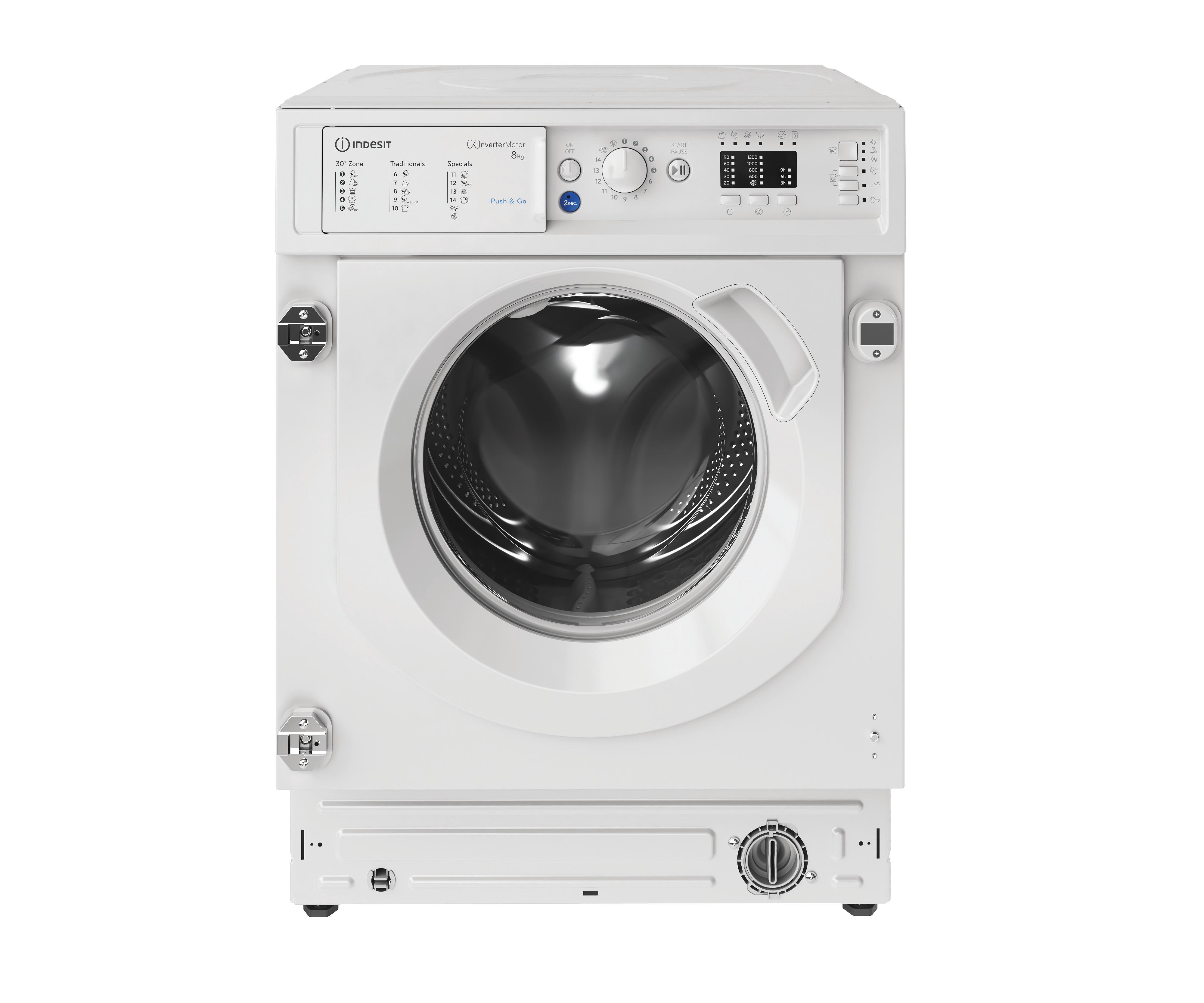 Indesit Máquina de lavar roupa Encastre BI WMIL 81285 EU Branco Carga Frontal B Frontal