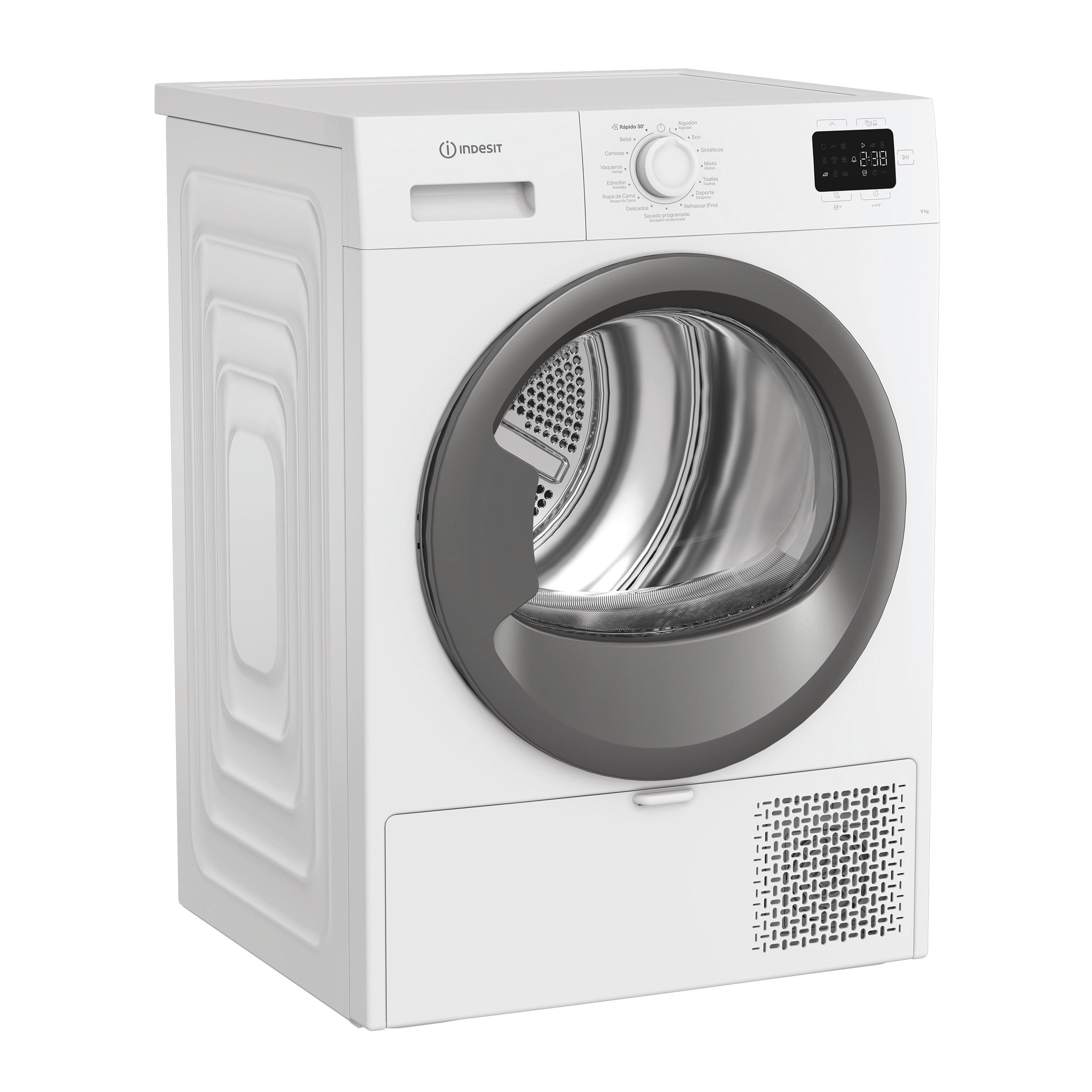 Indesit Secador C YD 93D WS SPT Branco Perspective