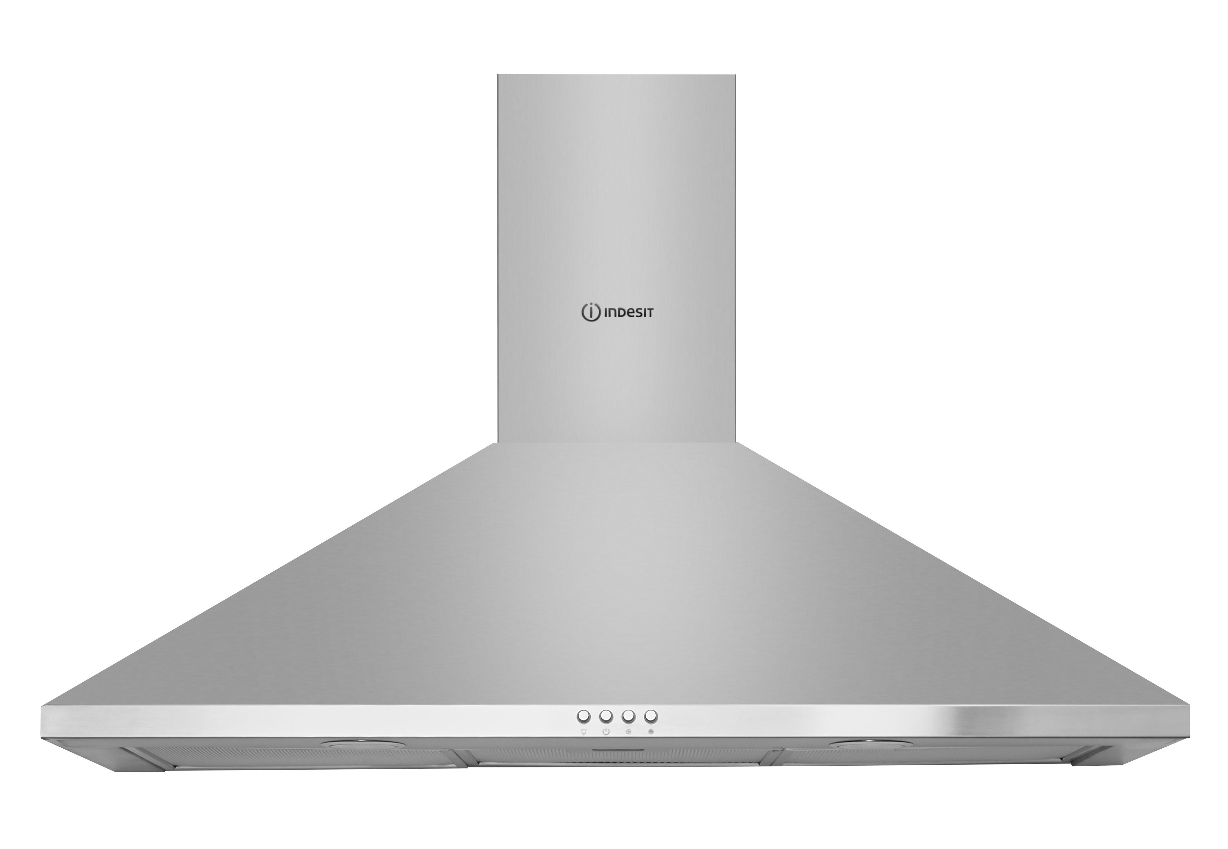 Indesit Exaustor Encastre IHPC 9.5 LM X Inox Wall-mounted Mecânico Frontal