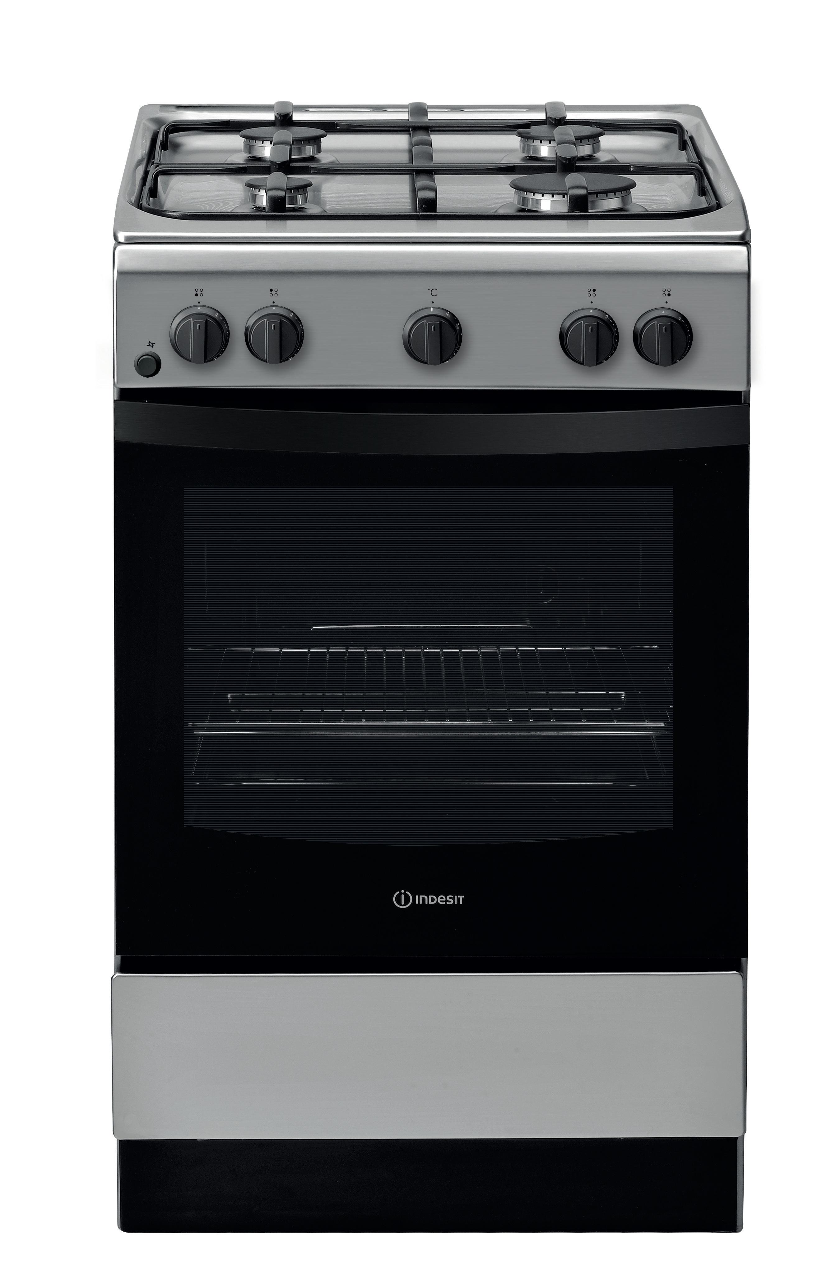 Indsit Aragaz IS5G0KMX/E Inox Gaz Frontal