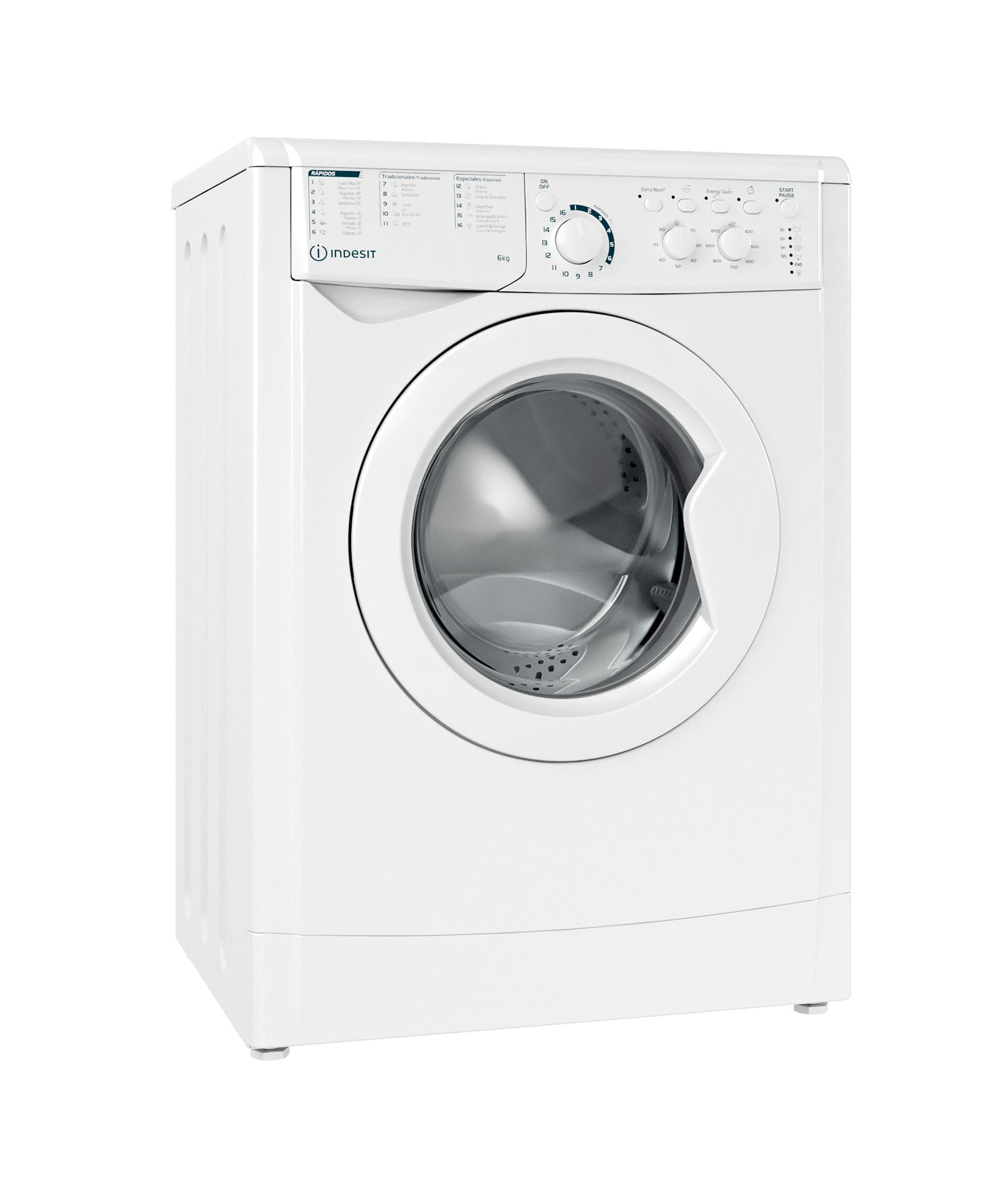 Indesit Lavadora Libre instalación EWC 61251 W SPT N Blanco Cargador frontal F Perspective