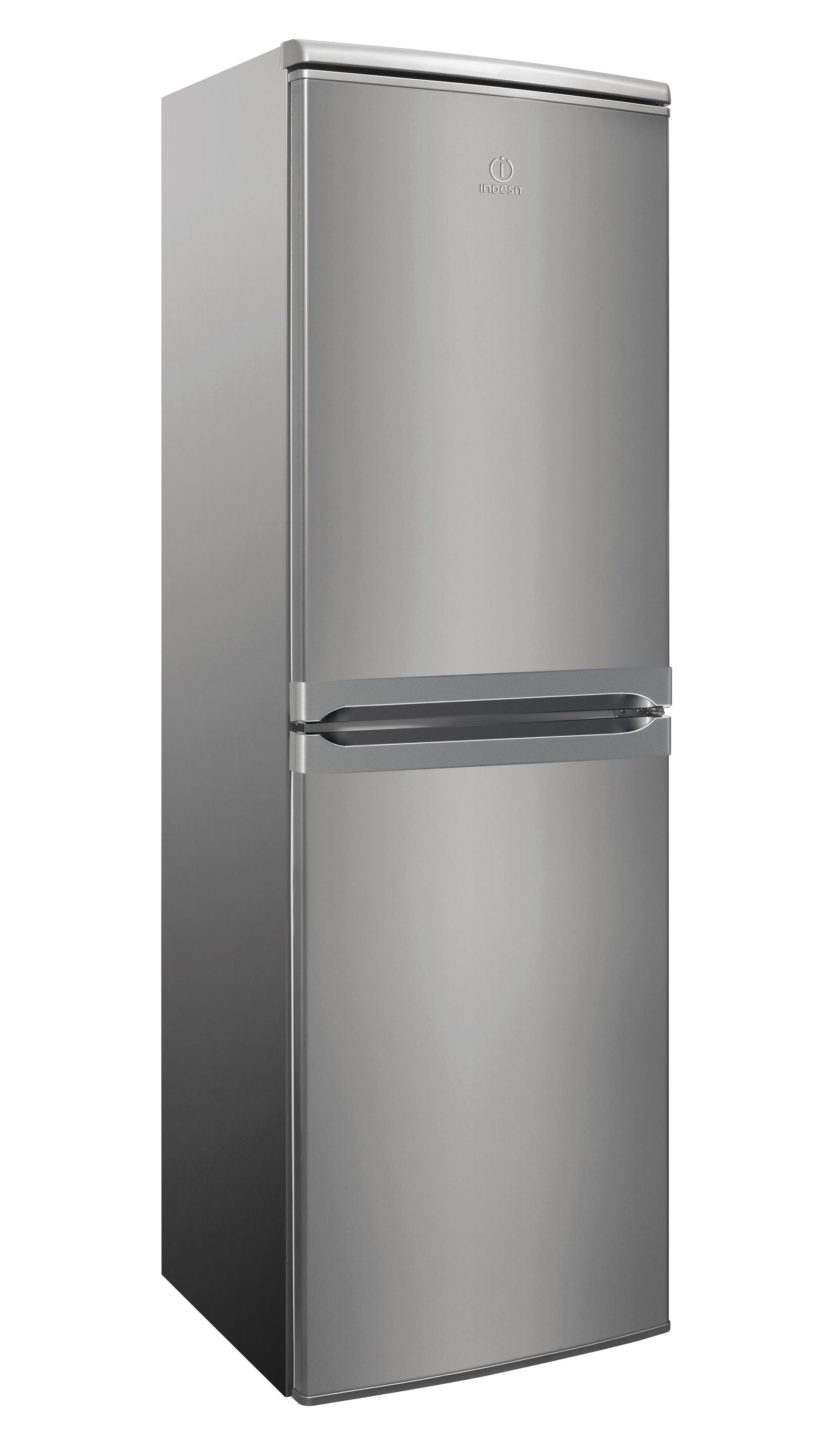 Indesit Kombinacija frižider/zamrzivača Samostojeći CAA 55 NX 1 Inox 2 doors Perspective