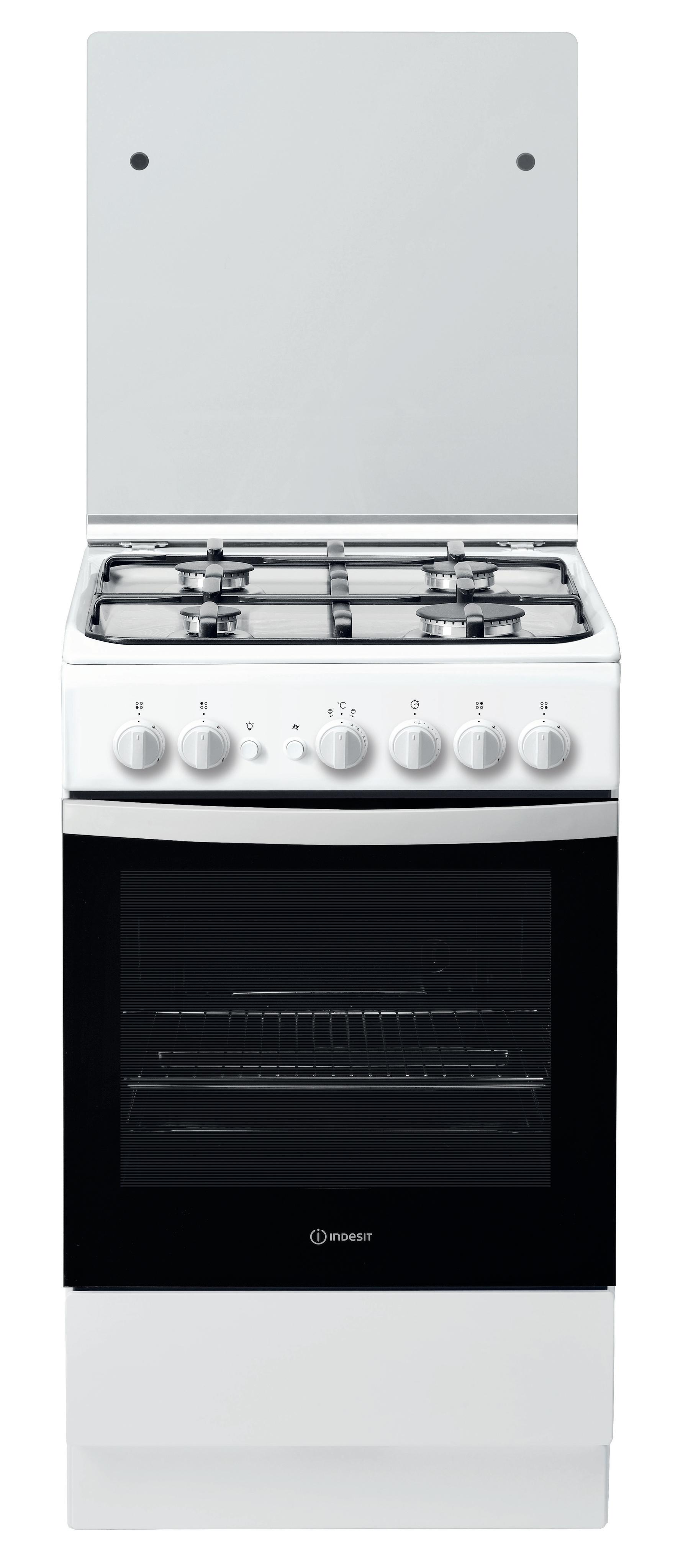 Indesit Fogão IS5G1PMW/E Branco Gás Frontal