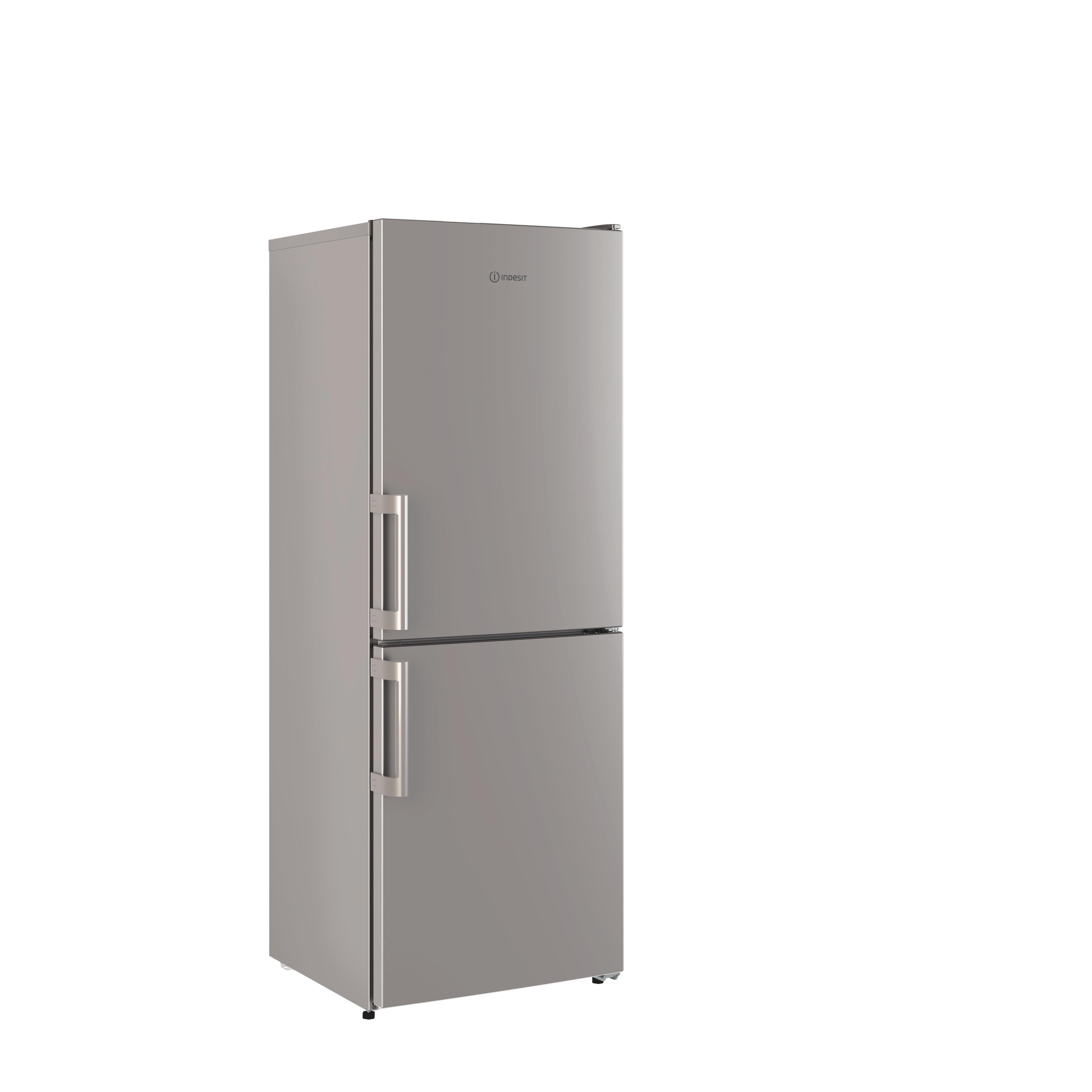 Indesit Комбиниран хладилник с камера Свободностоящи IB55 532 X Manhattan Grey 2 врати Perspective