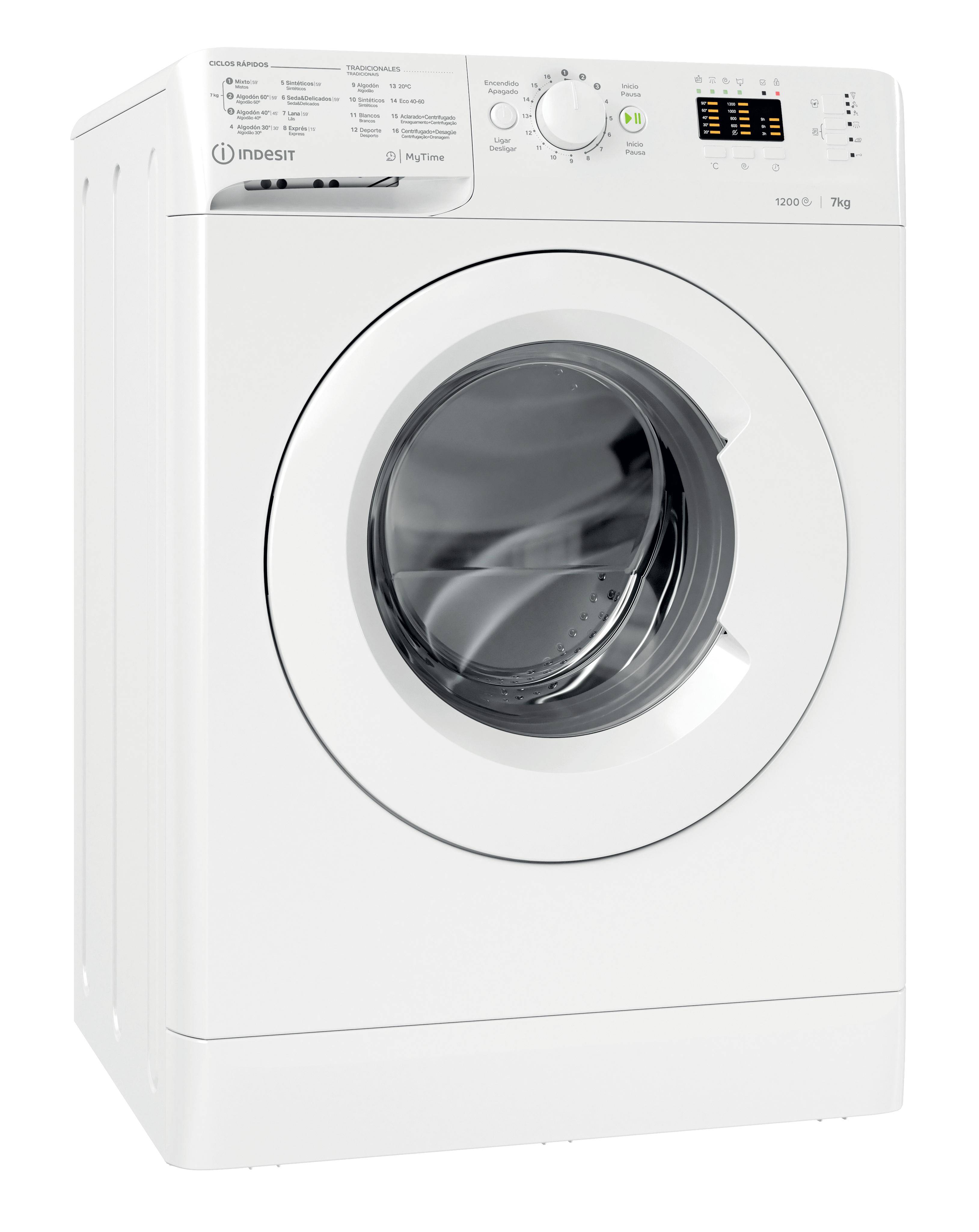 Indesit Máquina de lavar roupa Livre Instalação MTWA 71252 W SPT Branco Carga Frontal E Perspective
