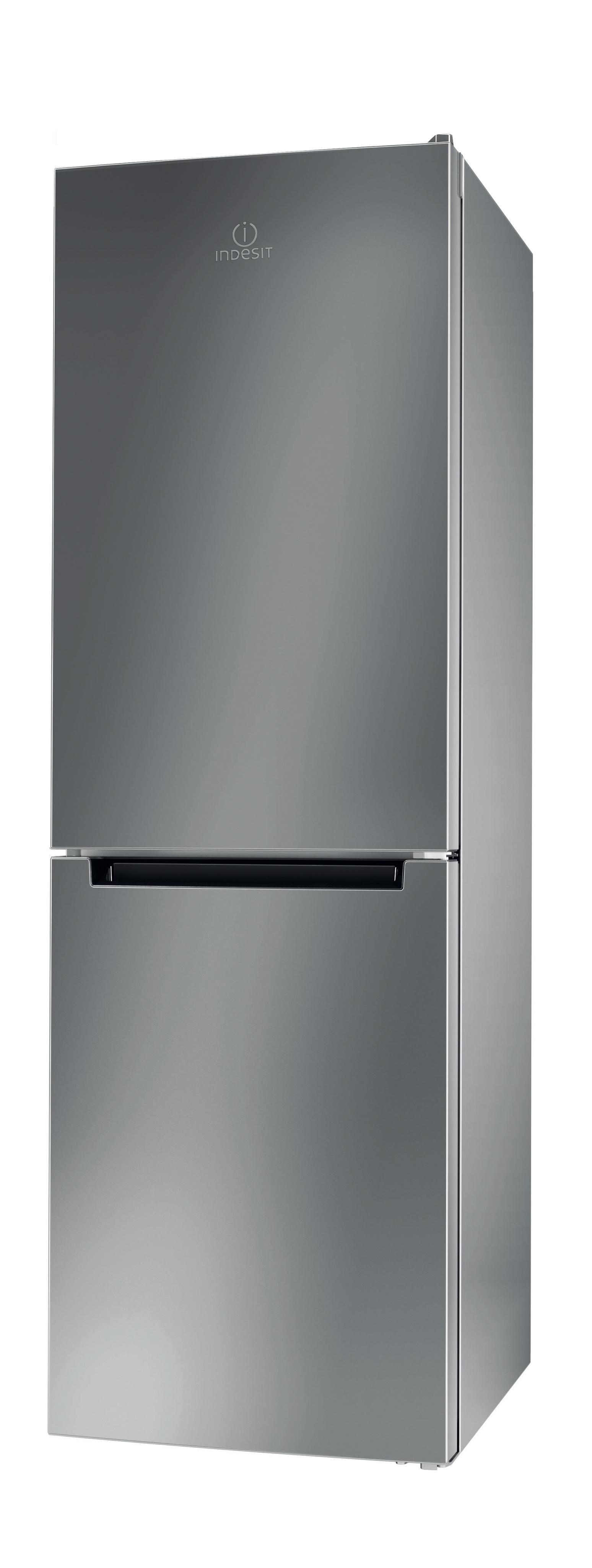 Indesit Kombinacija frižider/zamrzivača Samostojeći LI8 SN2E X Srebrna 2 doors Perspective