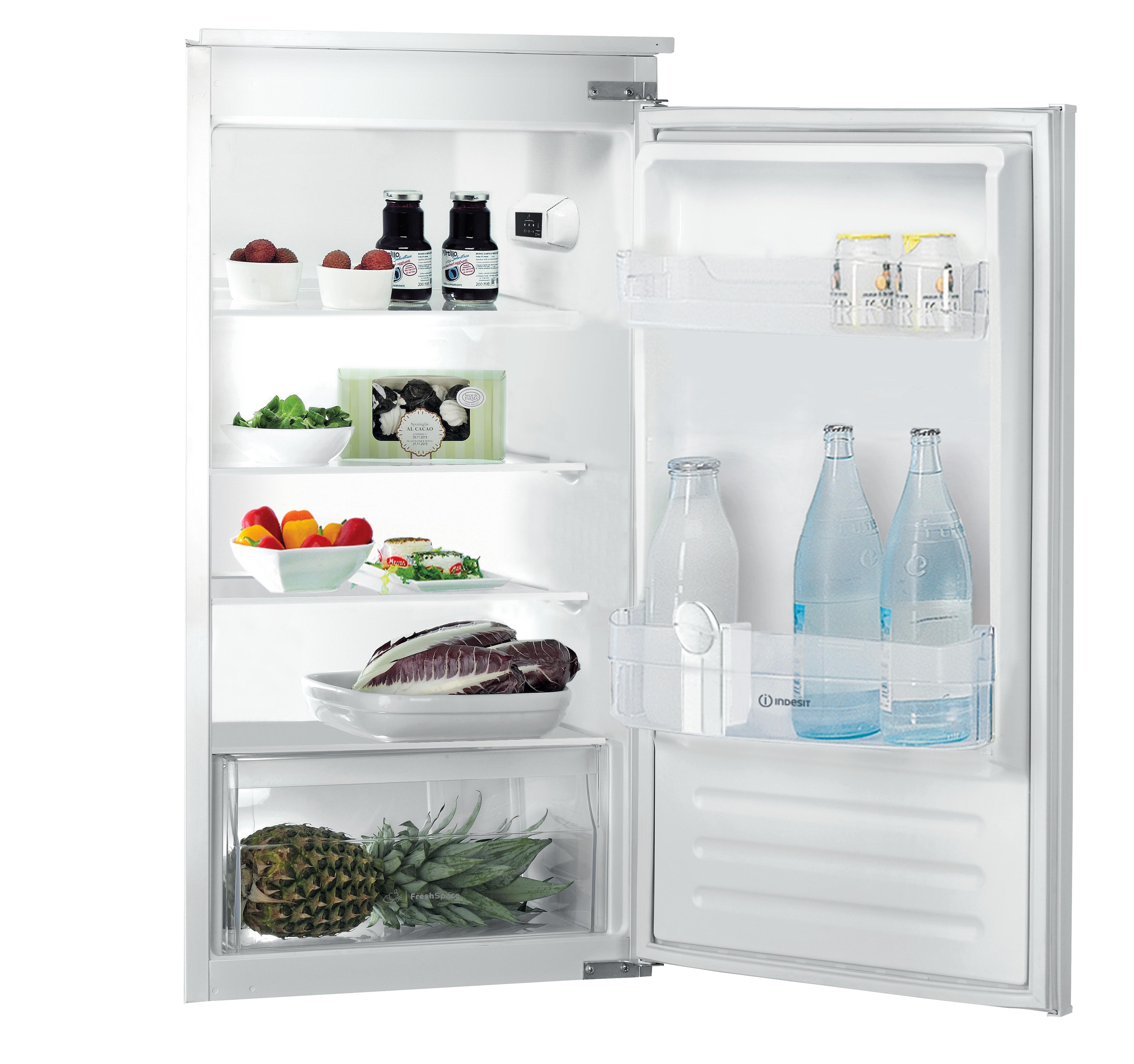 Indesit Koelkast Ingebouwd INS 10012 Wit Perspective open