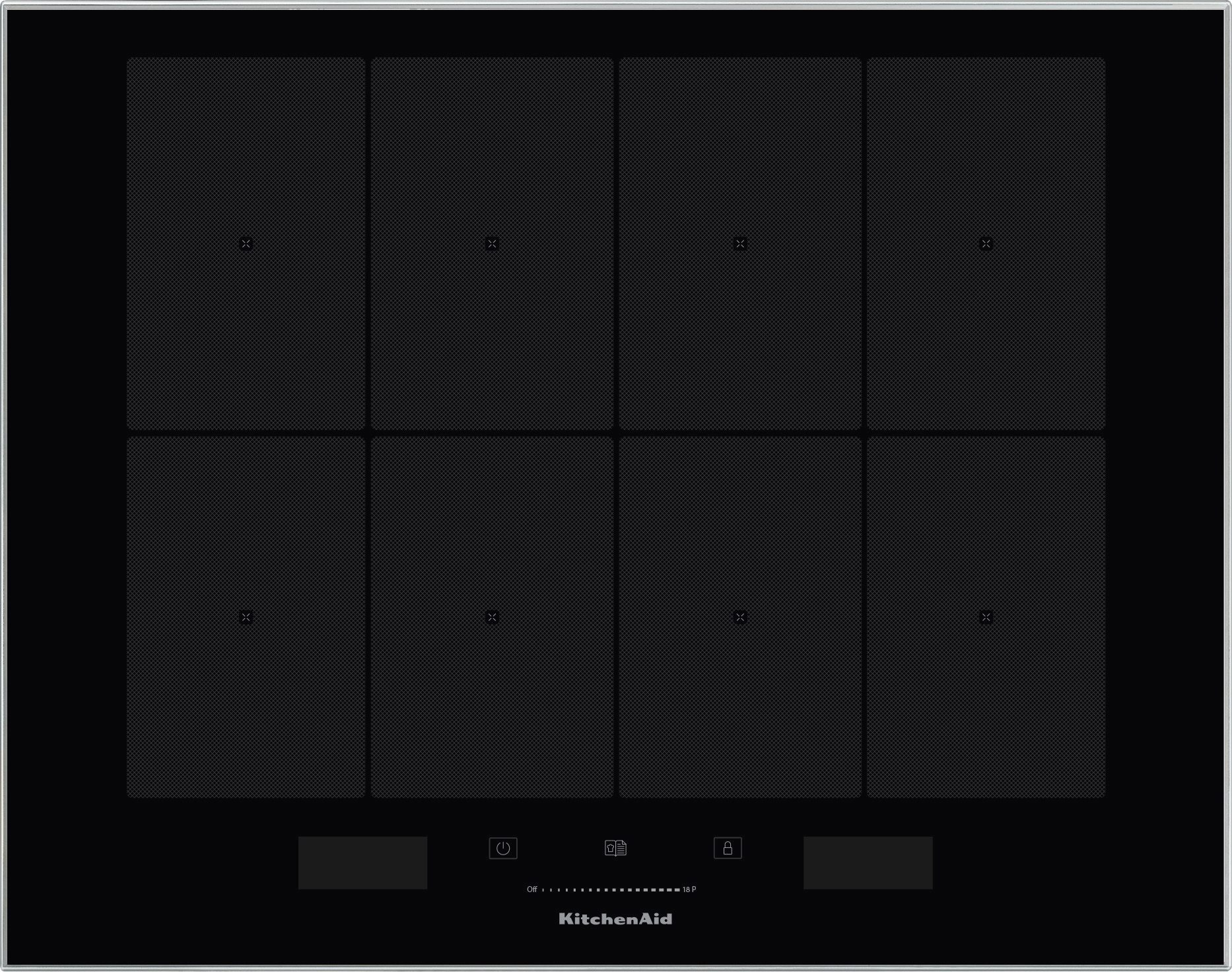Kitchenaid Spishäll KHIAS 86500 Svart Induction vitroceramic Frontal