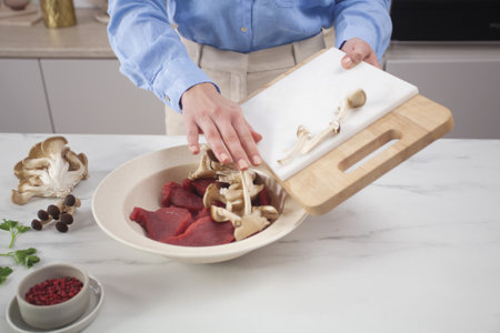 Tourte au bœuf et aux champignons - step2