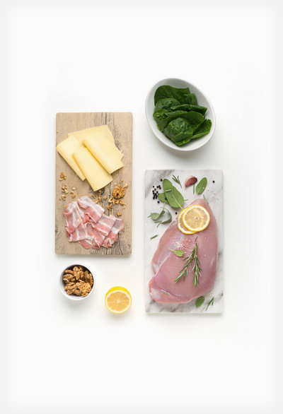 Grillad Kalkon med Spenat och Citron ingredients