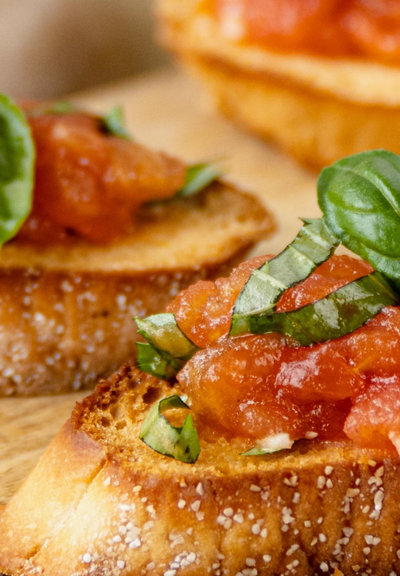 Francine's Bruschetta met Crisptechnologie ingredients
