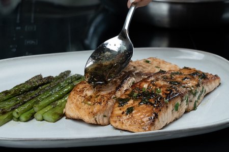 Saumon et asperges - step6