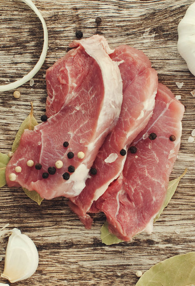 Свинина з цибулею та перцем ingredients