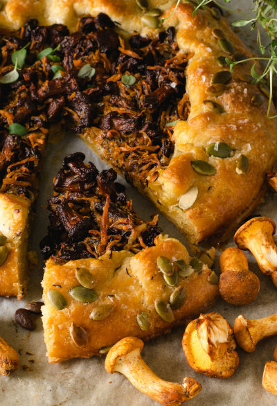 Kantarellgalette ingredients