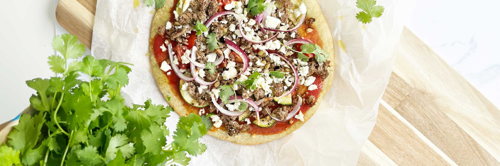 Chloé's Greek style pizza main image