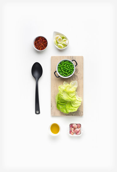 Crème van doperwten ingredients