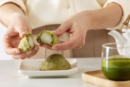 Keksići s matchom - step12