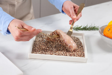 Sweet and Sour Chicken Salad - Cooked with Whirlpool's Dual Crisp function - step1