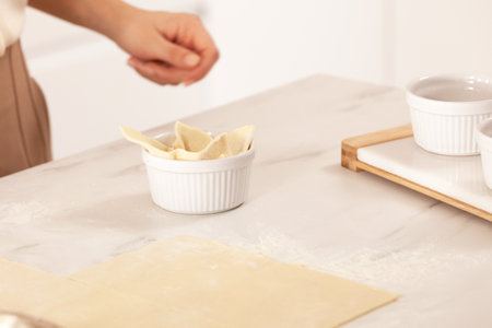 Minipaier med sopp, gresskar, honning og kastanjer - step3