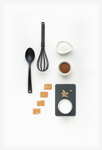 Coffee and cardamom panna cotta ingredients