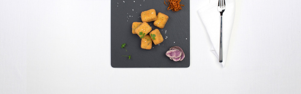 Croquettes de pomme de terre aux herbes main image