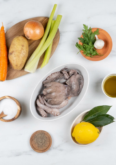 Poulpe grillé ingredients