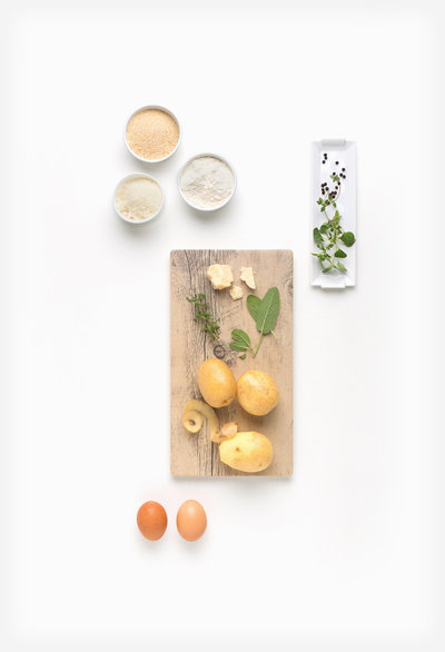 Croquettes de pomme de terre aux herbes ingredients