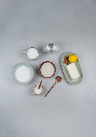 Arroz doce ingredients