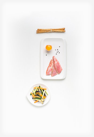 Smažené Filety z Parmice Nachové se Zeleninou ingredients