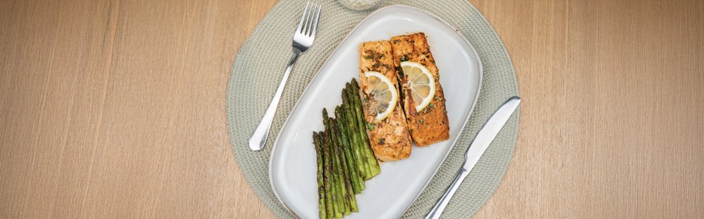 Saumon et asperges main image