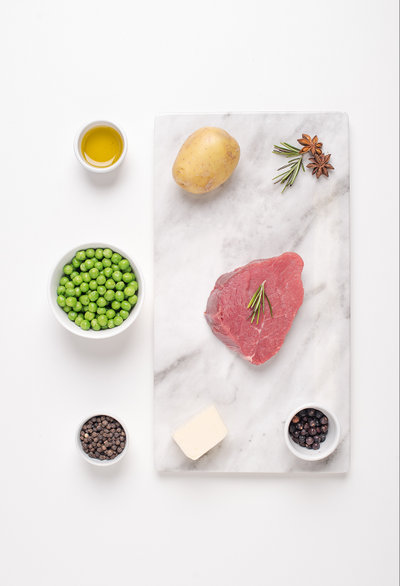 Goveđa pečenka sa sirovim graškom ingredients