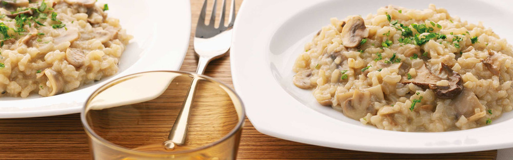 Sáfrányos gombás rizotto main image