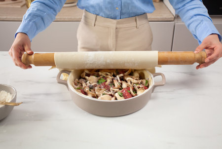 Tourte au bœuf et aux champignons - step5