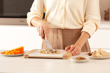 Minipaier med sopp, gresskar, honning og kastanjer - step6