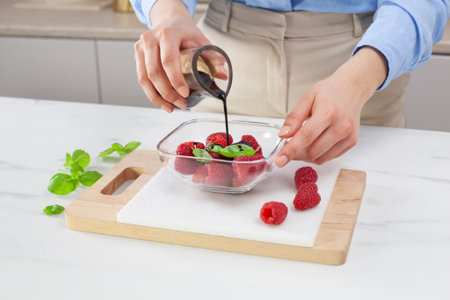 Honey glazed steamed salmon with lime and raspberries - step6