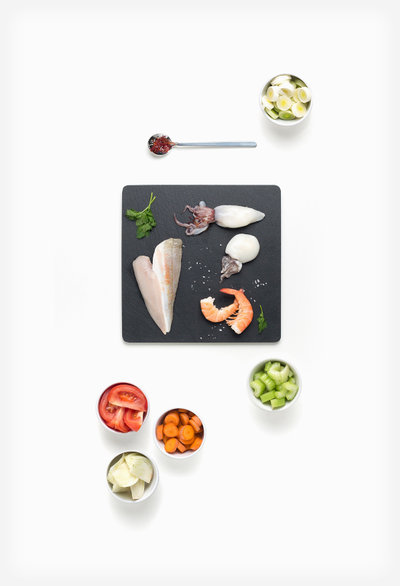 Quick fish soup ingredients