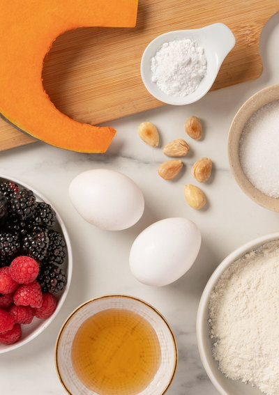 Crêpes à la citrouille et à la noix de coco sans gluten ingredients