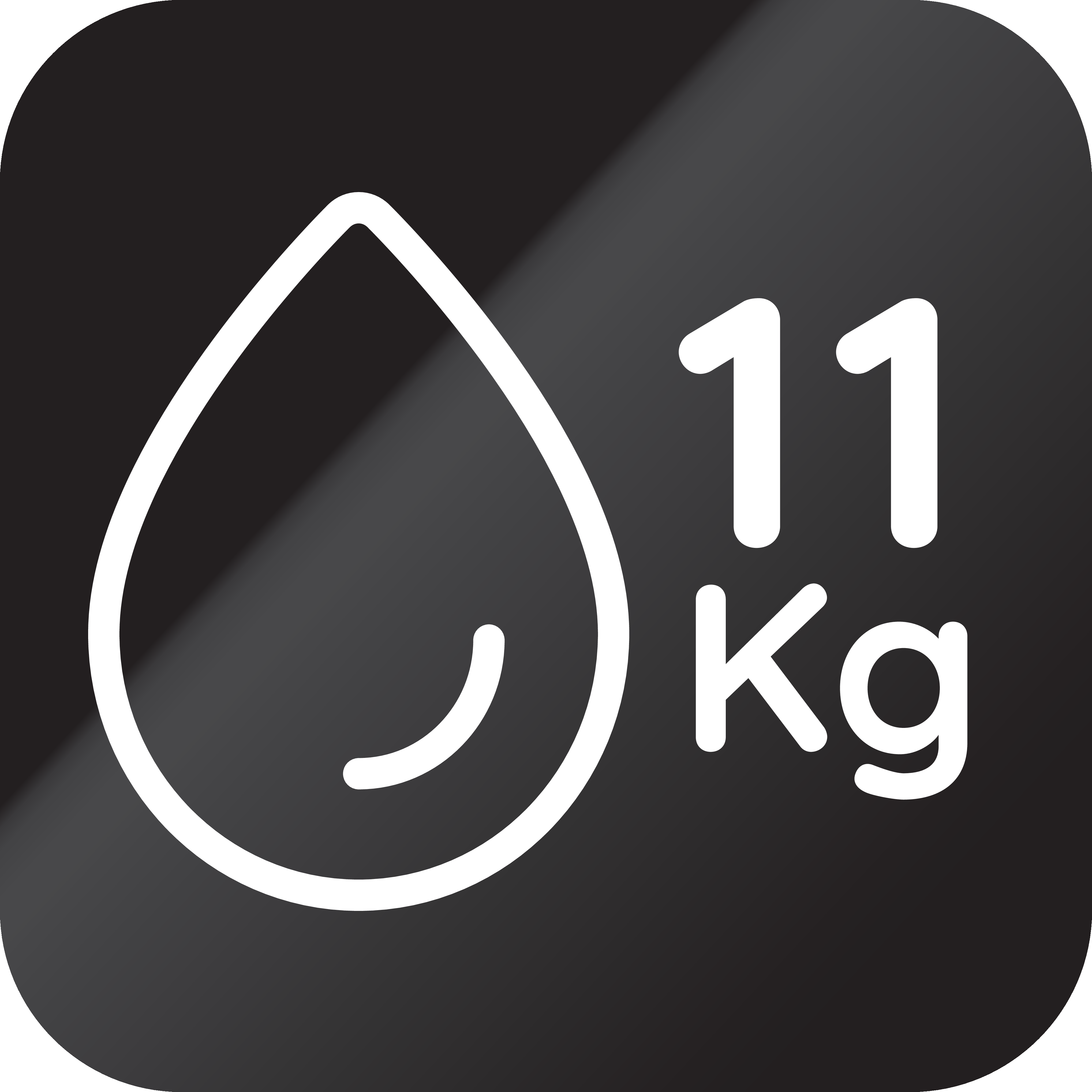 Capacidad de lavado de 11 Kg