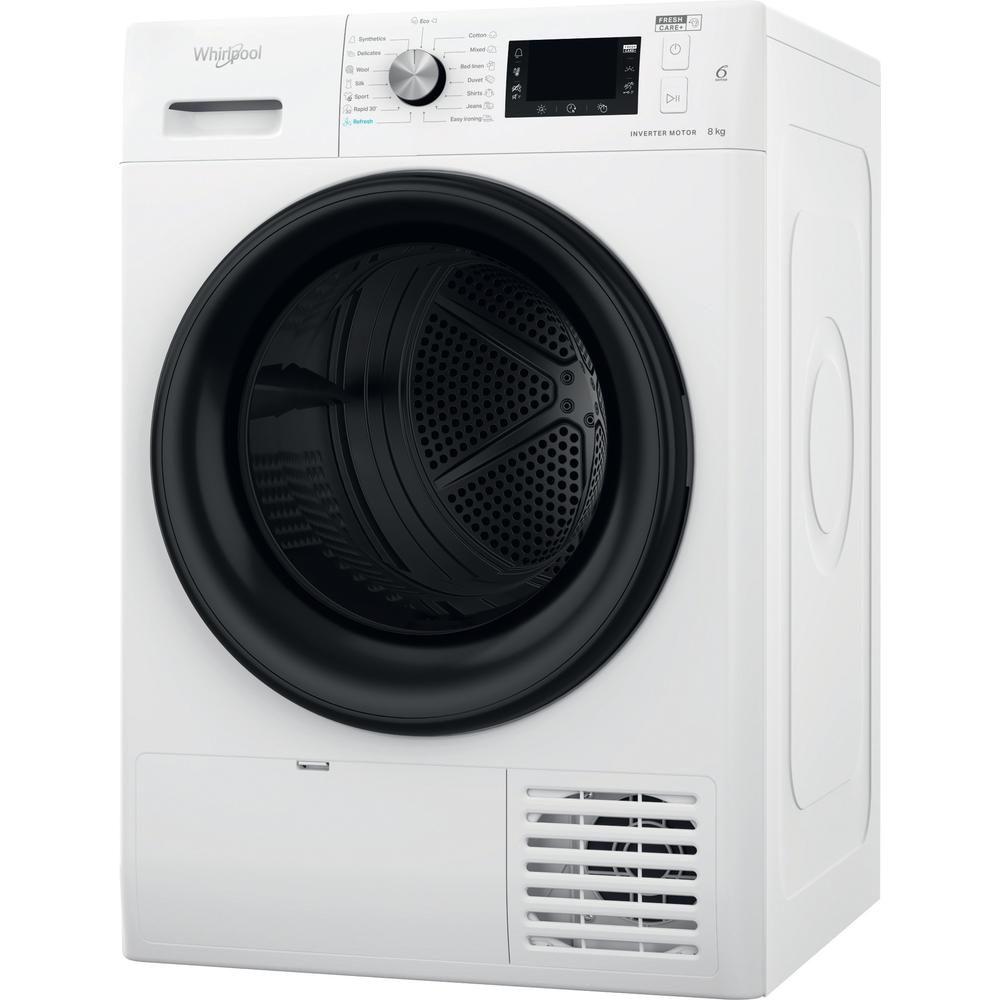 Whirlpool Kuivati FFT M22 8X3B EE Valge Perspective