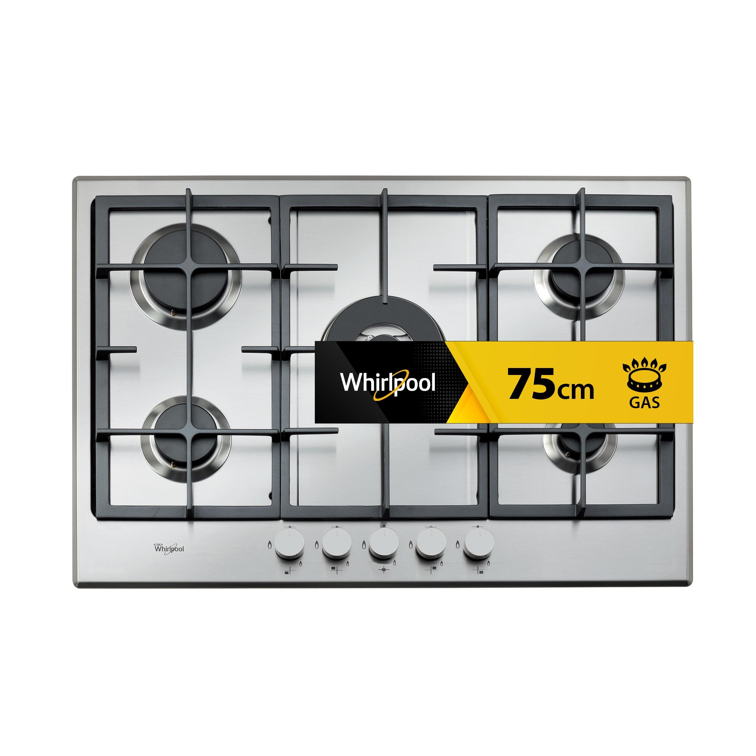 Whirlpool Hob GMA 7522/IX Inox Gas Frontal
